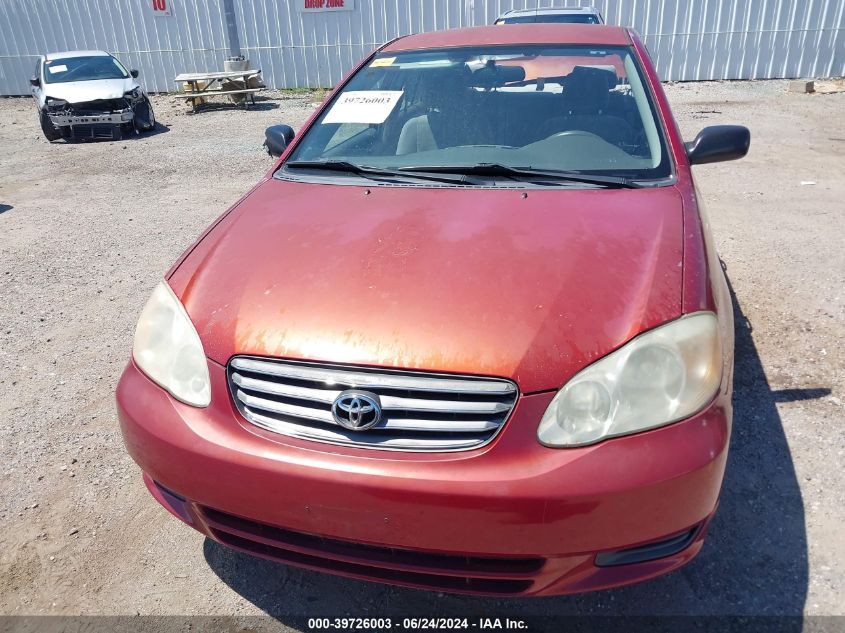 2004 Toyota Corolla Ce VIN: JTDBR32E242028109 Lot: 39726003