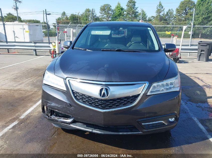 2014 Acura Mdx Technology Pkg W/Entertainment Pkg VIN: 5FRYD4H68EB034721 Lot: 39726005