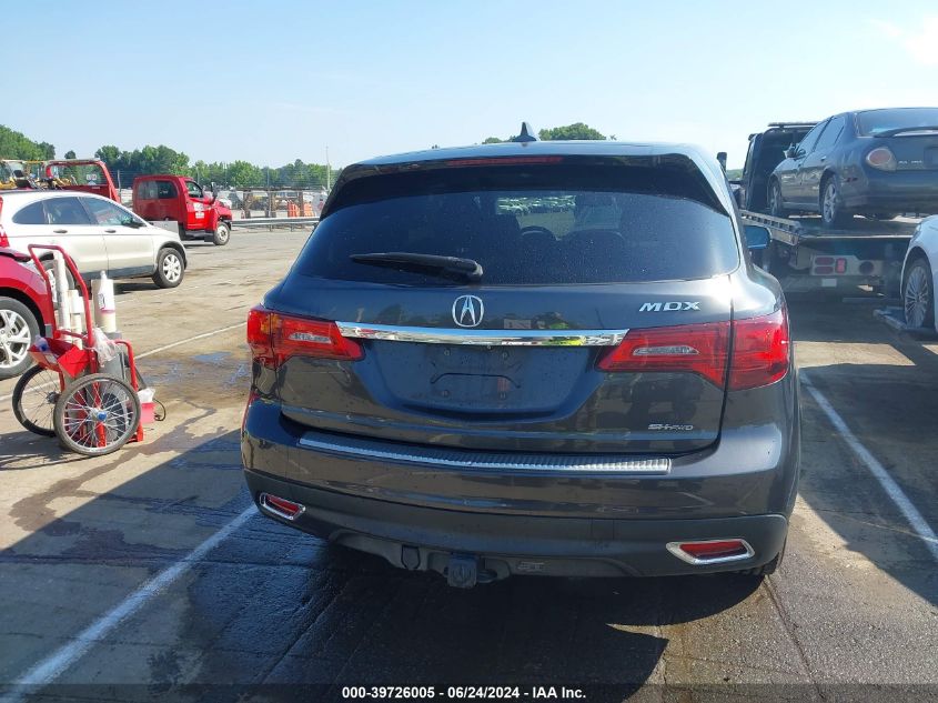 2014 Acura Mdx Technology Pkg W/Entertainment Pkg VIN: 5FRYD4H68EB034721 Lot: 39726005