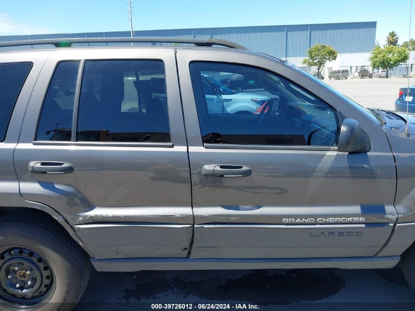 2004 Jeep Grand Cherokee Laredo VIN: 1J4GW48S84C293963 Lot: 39726012