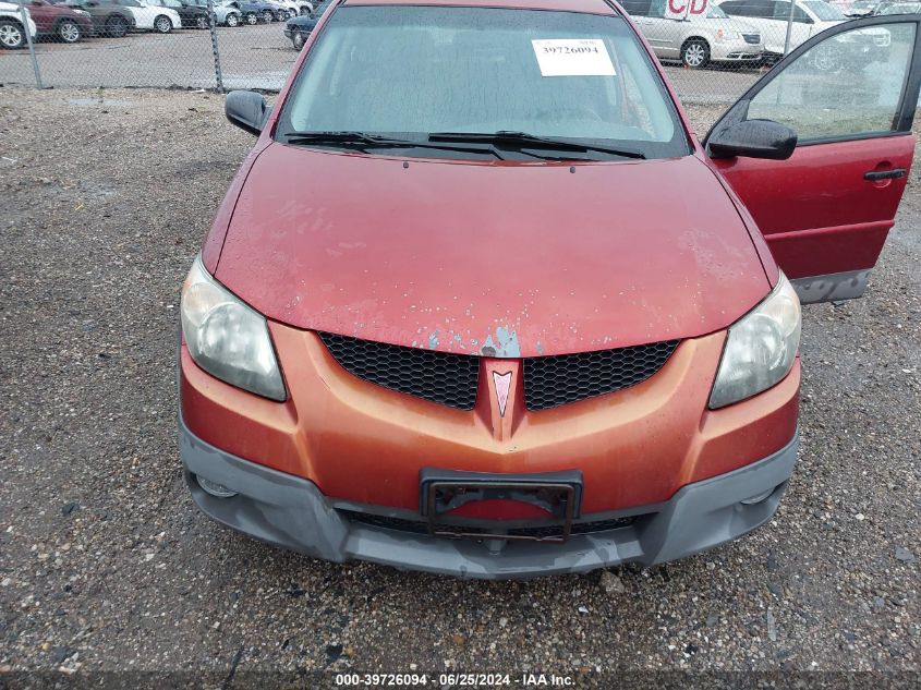 2003 Pontiac Vibe VIN: 5Y2SL62863Z412431 Lot: 39726094