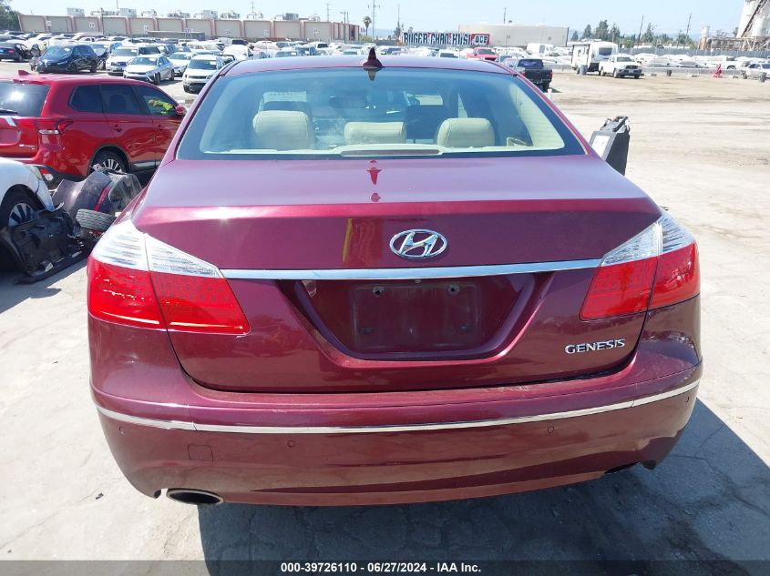 2011 Hyundai Genesis 3.8 VIN: KMHGC4DE3BU121776 Lot: 39726110