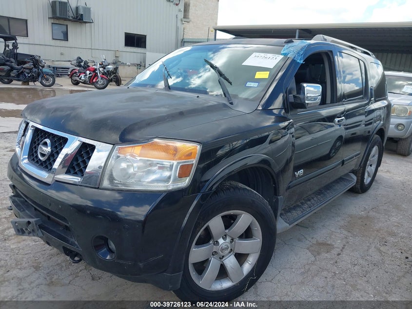 2008 Nissan Armada Le VIN: 5N1BA08D78N627320 Lot: 39726123