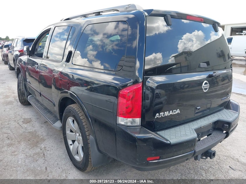 2008 Nissan Armada Le VIN: 5N1BA08D78N627320 Lot: 39726123