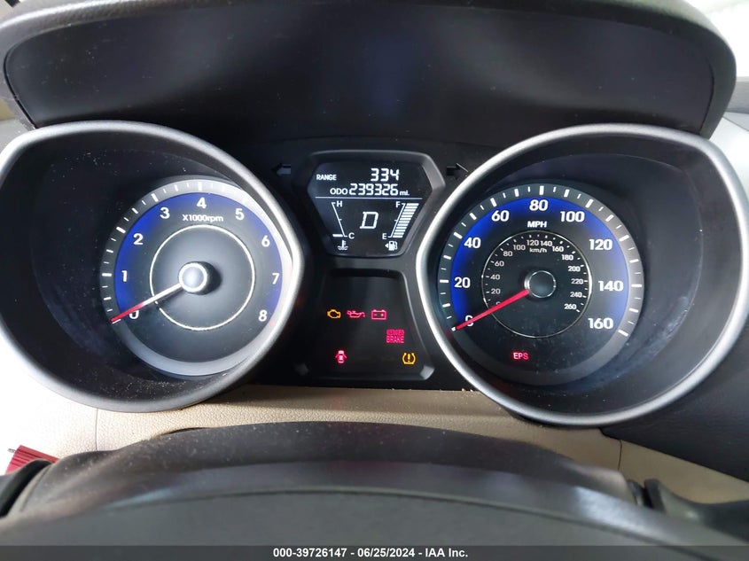 2012 Hyundai Elantra Gls/Limited VIN: KMHDH4AE9CU439461 Lot: 39726147