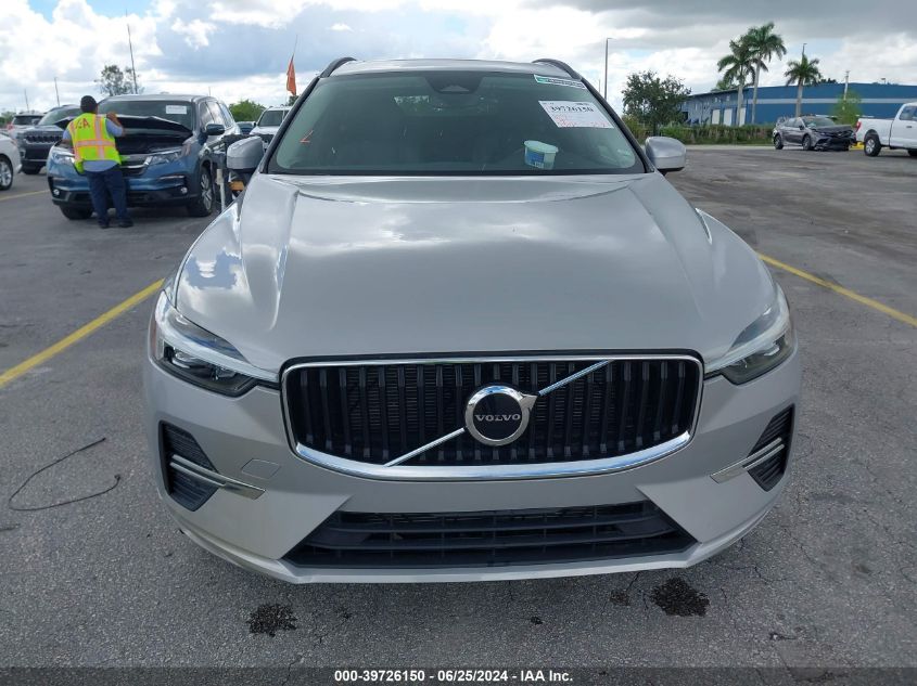 2022 Volvo Xc60 B5 Momentum VIN: YV4L12DK1N1077122 Lot: 39726150