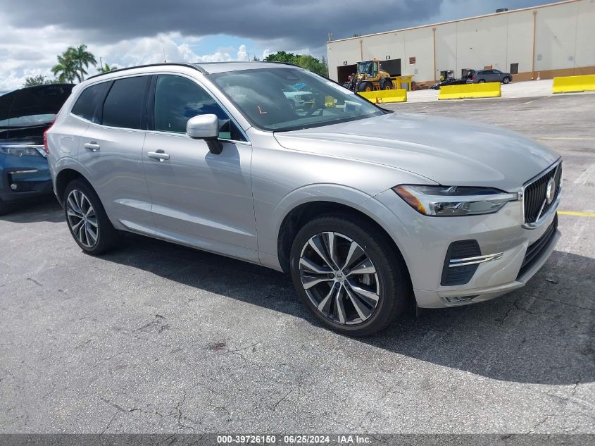 2022 Volvo Xc60 B5 Momentum VIN: YV4L12DK1N1077122 Lot: 39726150