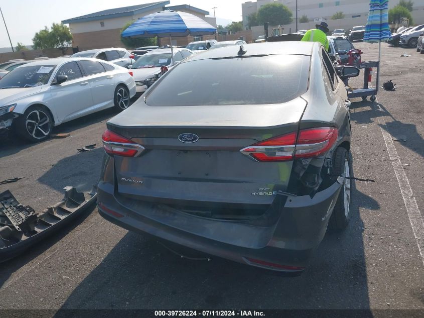 2019 Ford Fusion Hybrid Se VIN: 3FA6P0LUXKR148668 Lot: 39726224