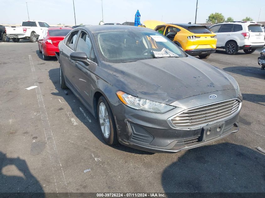 2019 Ford Fusion Hybrid Se VIN: 3FA6P0LUXKR148668 Lot: 39726224