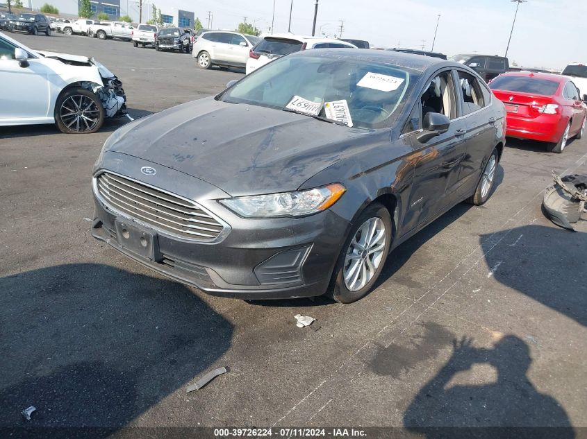 2019 Ford Fusion Hybrid Se VIN: 3FA6P0LUXKR148668 Lot: 39726224