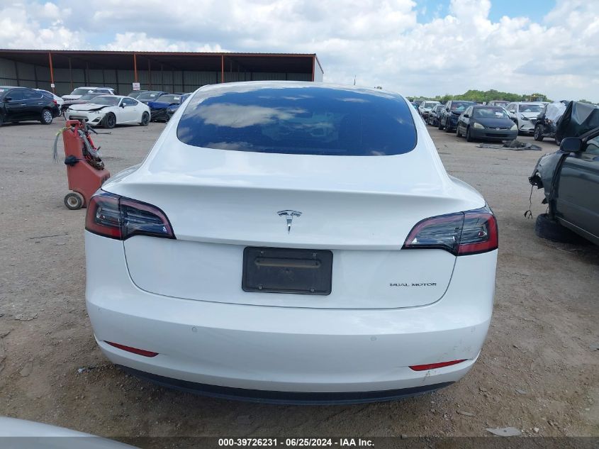 2022 Tesla Model 3 VIN: 5YJ3E1EB8NF274490 Lot: 39726231