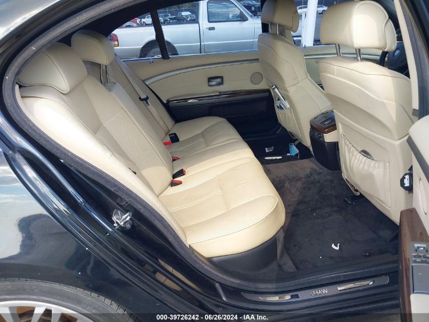 2008 BMW 750Li VIN: WBAHN83578DT81230 Lot: 39726242