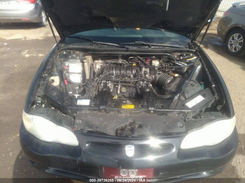 2001 Chevrolet Monte Carlo Ss VIN: 2G1WX15K519111570 Lot: 39726255