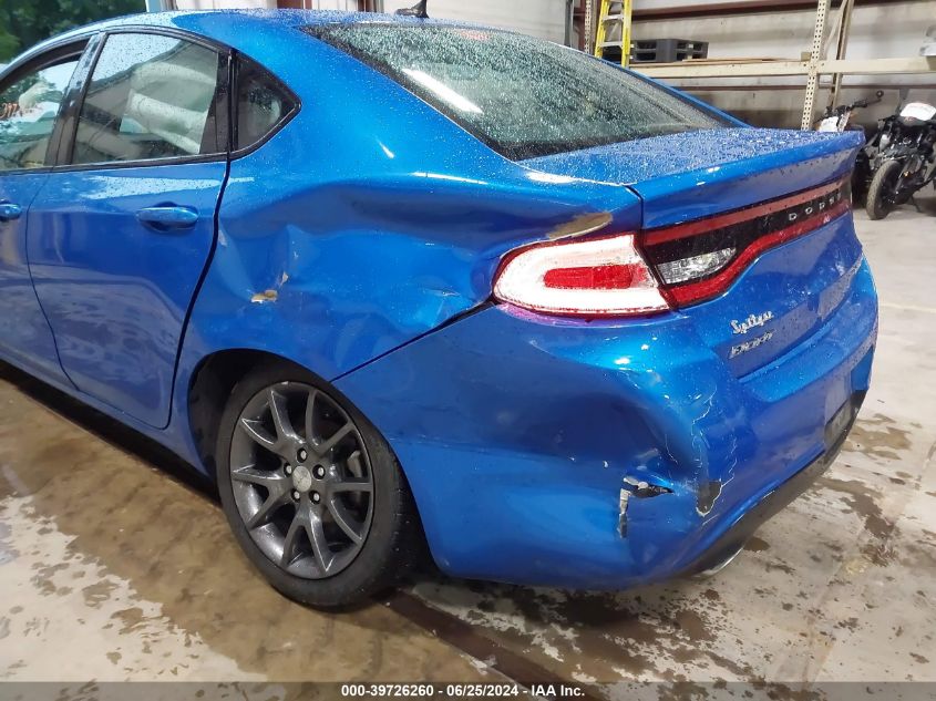 2015 Dodge Dart Sxt VIN: 1C3CDFBB2FD362629 Lot: 39726260