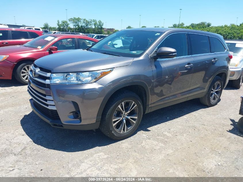 2019 Toyota Highlander Le VIN: 5TDZARFH6KS054926 Lot: 39726264