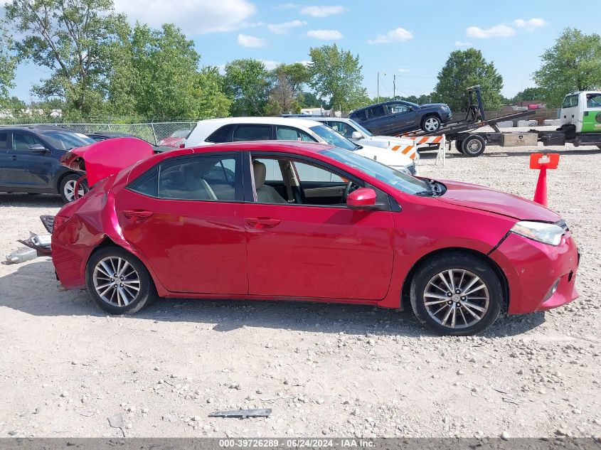 2015 Toyota Corolla Le Plus VIN: 2T1BURHE3FC343224 Lot: 39726289