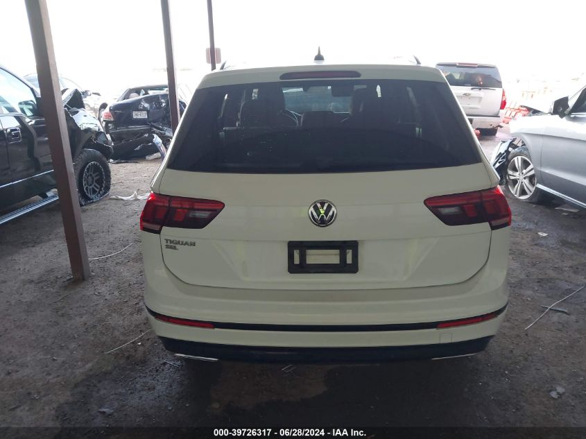 2019 Volkswagen Tiguan Se/Sel/Sel R-Line Jet-Bla VIN: 3VV3B7AX8KM197402 Lot: 39726317