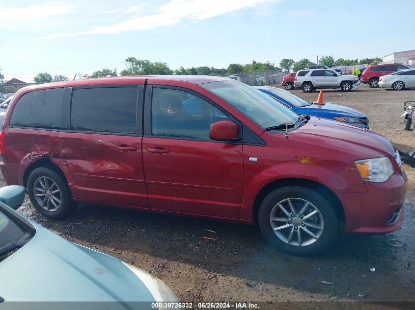 2014 Dodge Grand Caravan Se 30Th Anniversary VIN: 2C4RDGBG6ER451297 Lot: 39726332