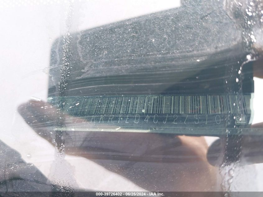 2012 GMC Acadia Denali VIN: 1GKKRTED4CJ273103 Lot: 39726402