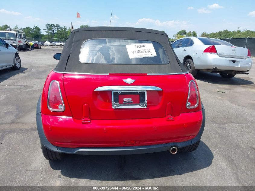 2007 Mini Cooper VIN: WMWRF33567TG17569 Lot: 39726444
