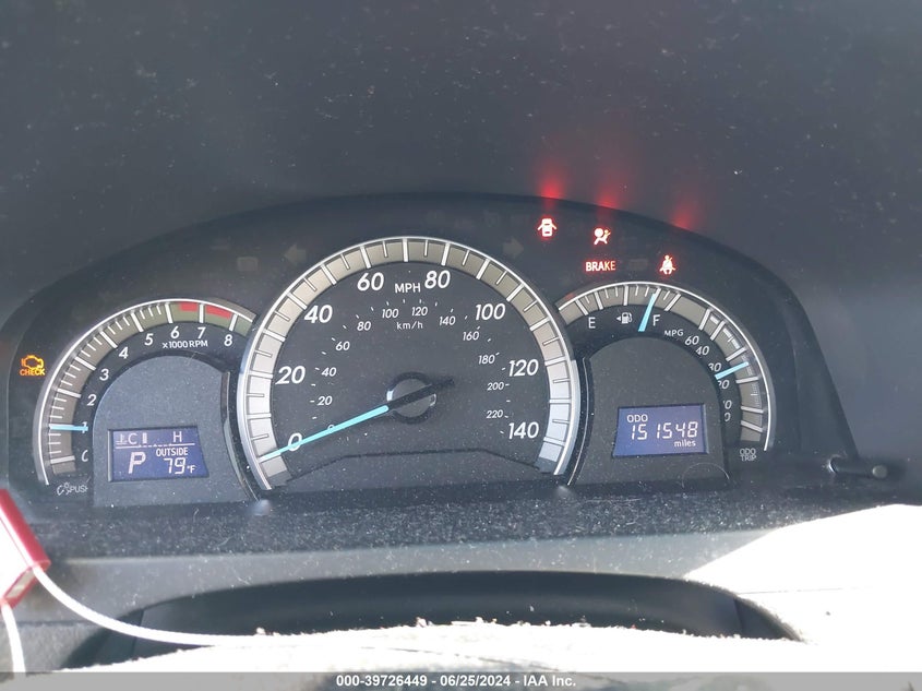 2012 Toyota Camry VIN: 41BFK14T1BF1FK6CU Lot: 39726449