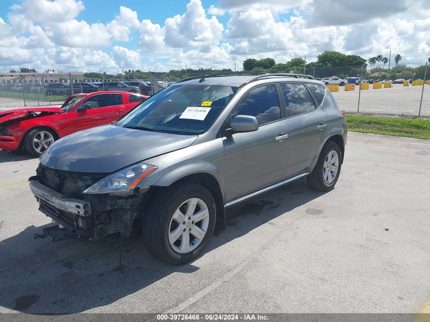 2006 Nissan Murano Sl VIN: JN8AZ08T06W428640 Lot: 39726468
