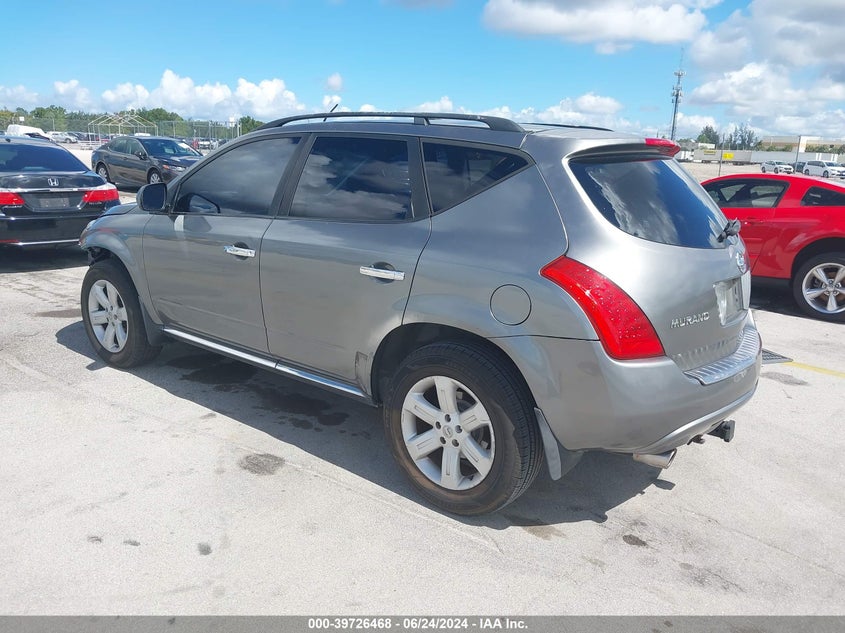 2006 Nissan Murano Sl VIN: JN8AZ08T06W428640 Lot: 39726468
