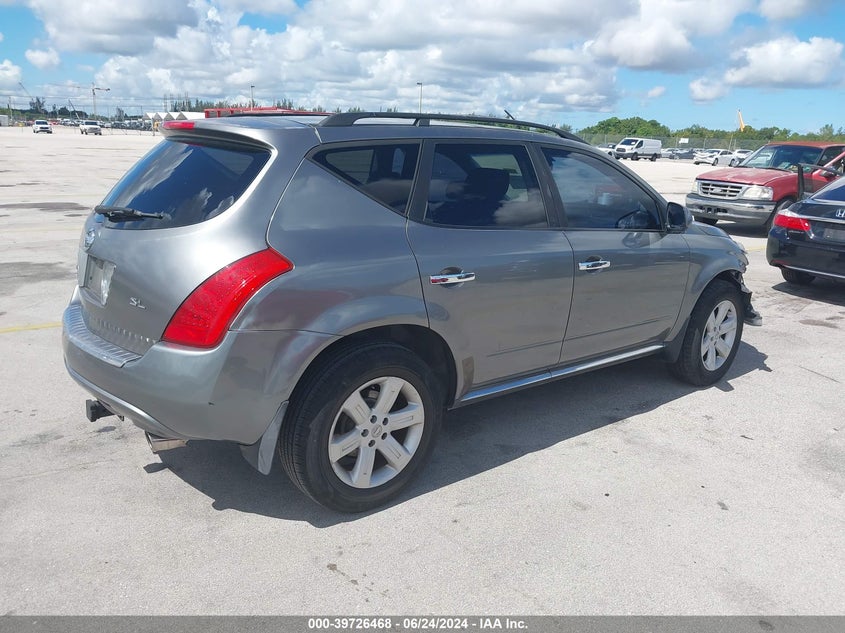 2006 Nissan Murano Sl VIN: JN8AZ08T06W428640 Lot: 39726468