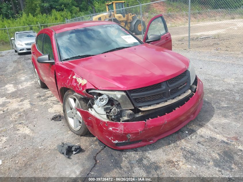 2013 Dodge Avenger Se VIN: 1C3CDZAB2DN657921 Lot: 39726472