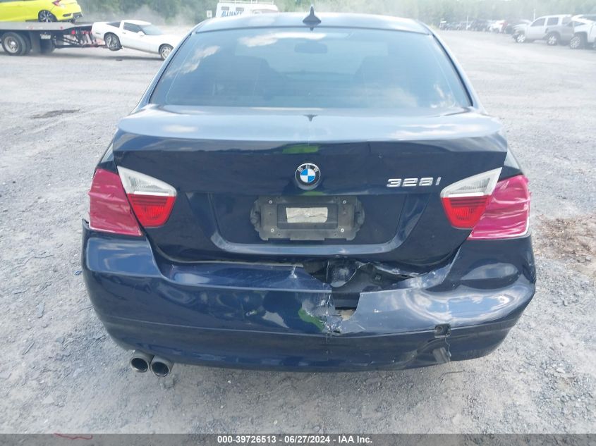 2008 BMW 328I VIN: WBAVA37568NL48712 Lot: 39726513
