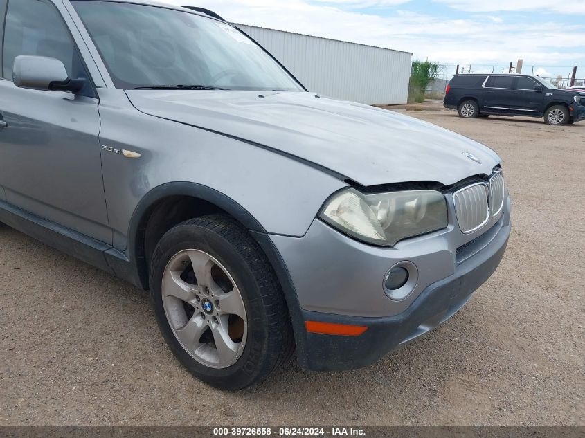 2007 BMW X3 3.0Si VIN: WBXPC93477WF20945 Lot: 39726558