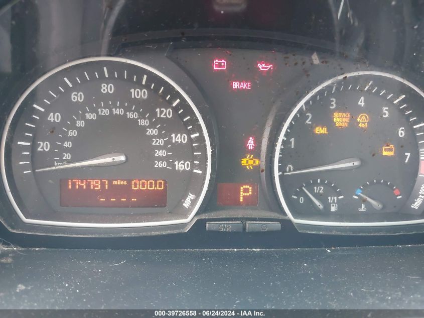 2007 BMW X3 3.0Si VIN: WBXPC93477WF20945 Lot: 39726558