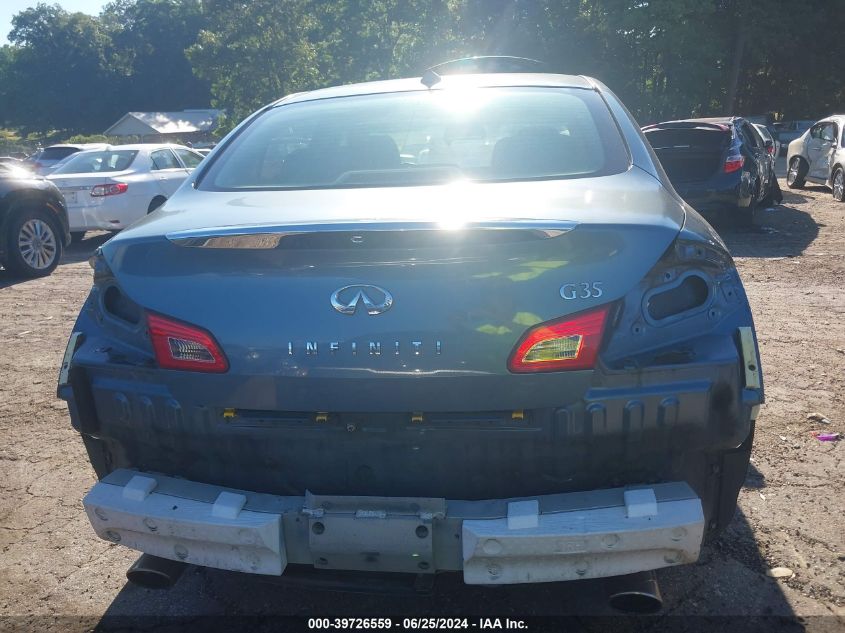 2008 Infiniti G35 VIN: JNKBV61EX8M220370 Lot: 39726559