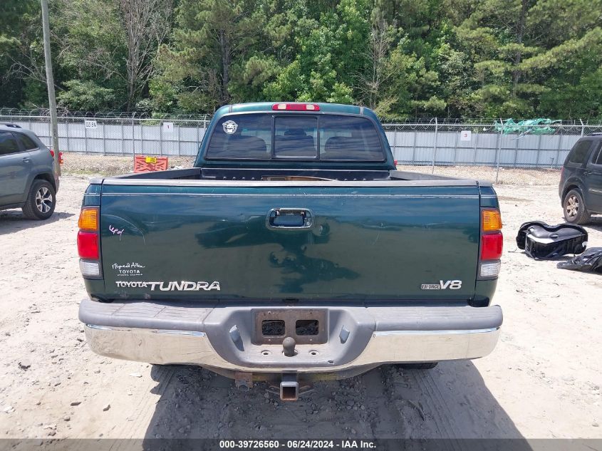 2002 Toyota Tundra Ltd V8 VIN: 5TBRT38172S223741 Lot: 39726560