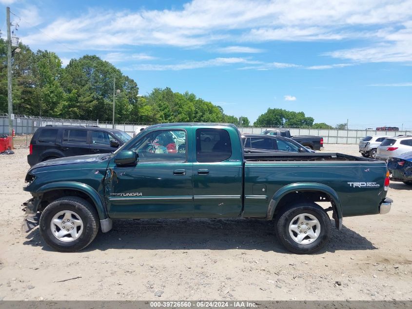 2002 Toyota Tundra Ltd V8 VIN: 5TBRT38172S223741 Lot: 39726560