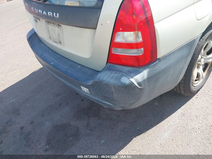 2005 Subaru Forester 2.5X VIN: JF1SG63615H707856 Lot: 39726563