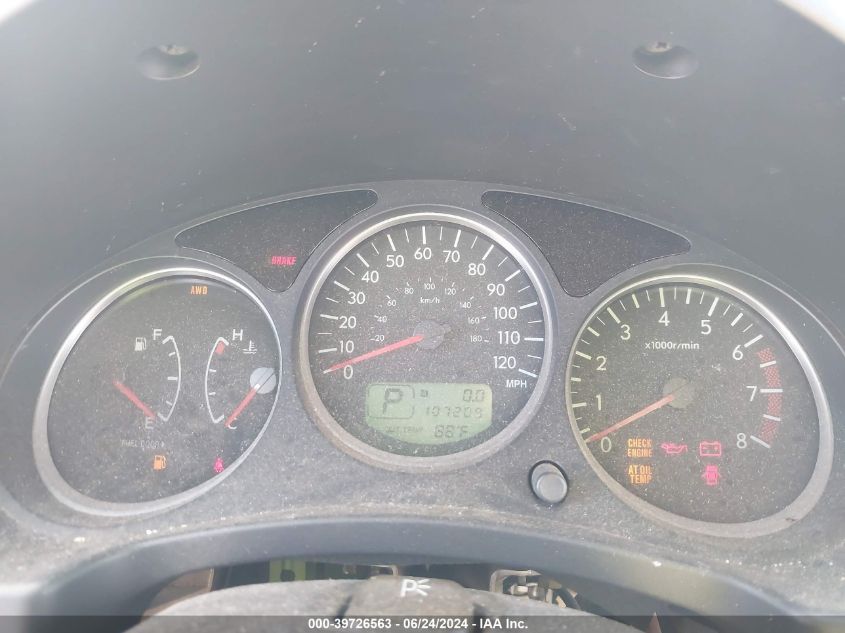 2005 Subaru Forester 2.5X VIN: JF1SG63615H707856 Lot: 39726563