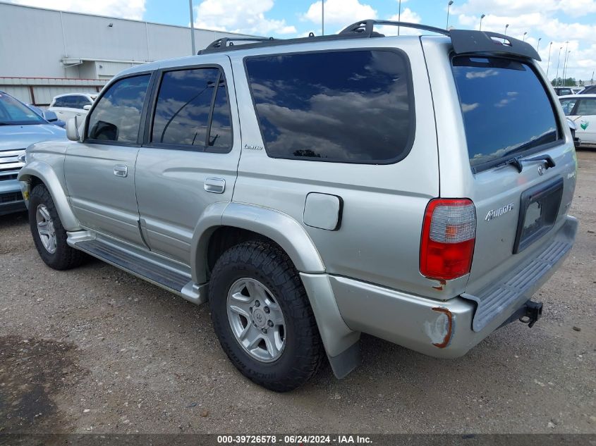 1999 Toyota 4Runner Limited V6 VIN: JT3GN87R6X0124050 Lot: 39726578