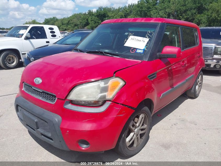 2011 Kia Soul + VIN: KNDJT2A23B7285973 Lot: 39726676