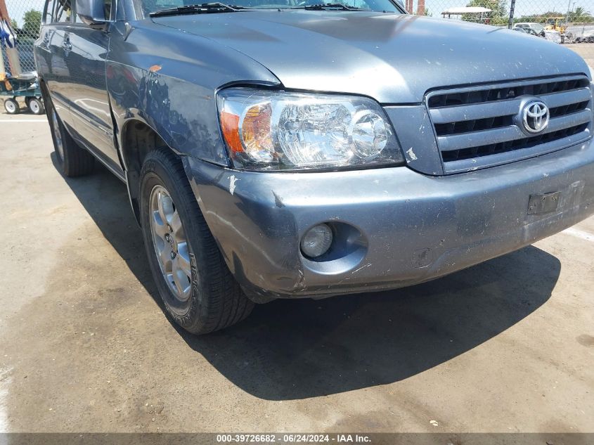 2004 Toyota Highlander V6 VIN: JTEDP21A040035686 Lot: 39726682