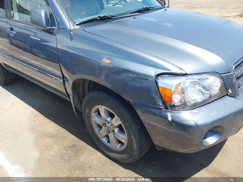 2004 Toyota Highlander V6 VIN: JTEDP21A040035686 Lot: 39726682