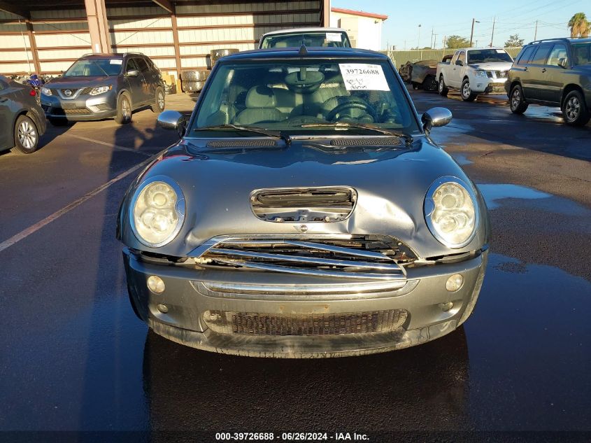 2005 Mini Cooper S VIN: WMWRH33495TF82461 Lot: 39726688