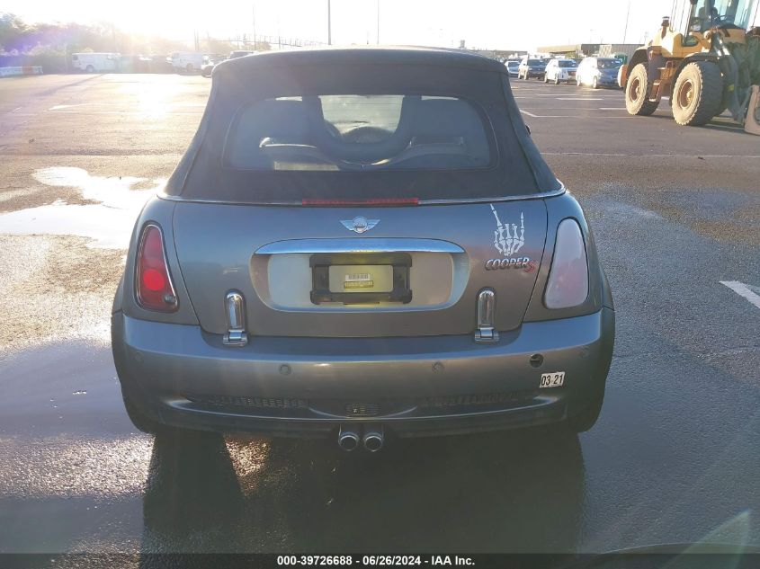 2005 Mini Cooper S VIN: WMWRH33495TF82461 Lot: 39726688