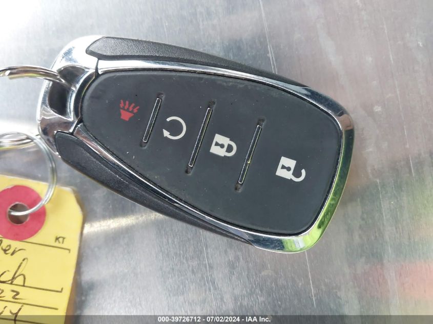 2022 Chevrolet Traverse Lt VIN: 1GNEVMKW9NJ111154 Lot: 39726712