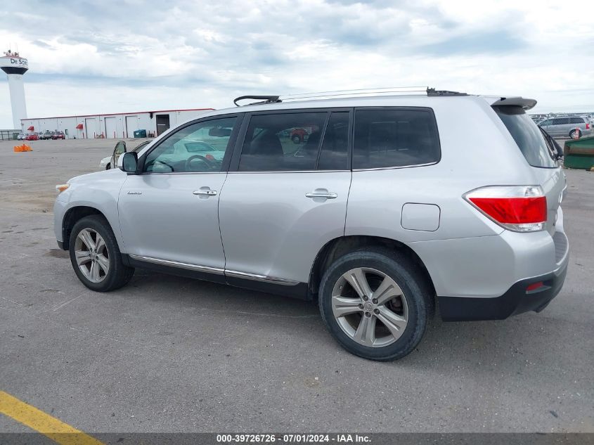 2013 Toyota Highlander Limited V6 VIN: 5TDDK3EH1DS184248 Lot: 39726726