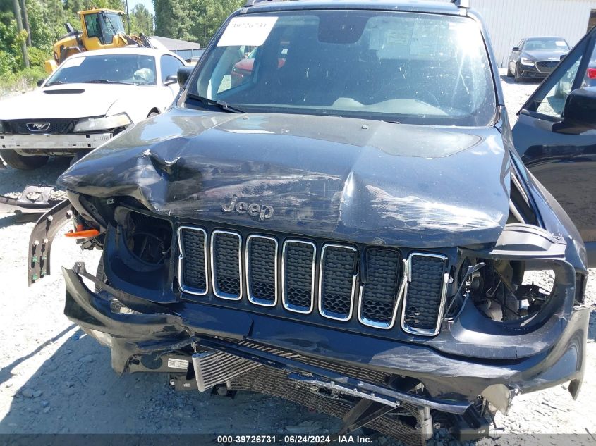 2019 Jeep Renegade Latitude Fwd VIN: ZACNJABBXKPK82634 Lot: 39726731