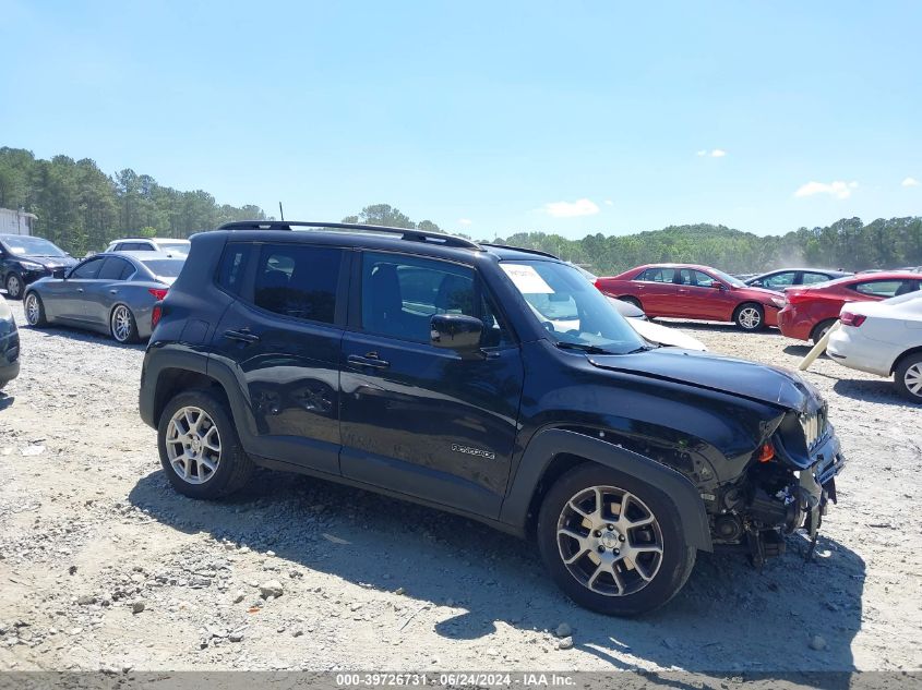 2019 Jeep Renegade Latitude Fwd VIN: ZACNJABBXKPK82634 Lot: 39726731