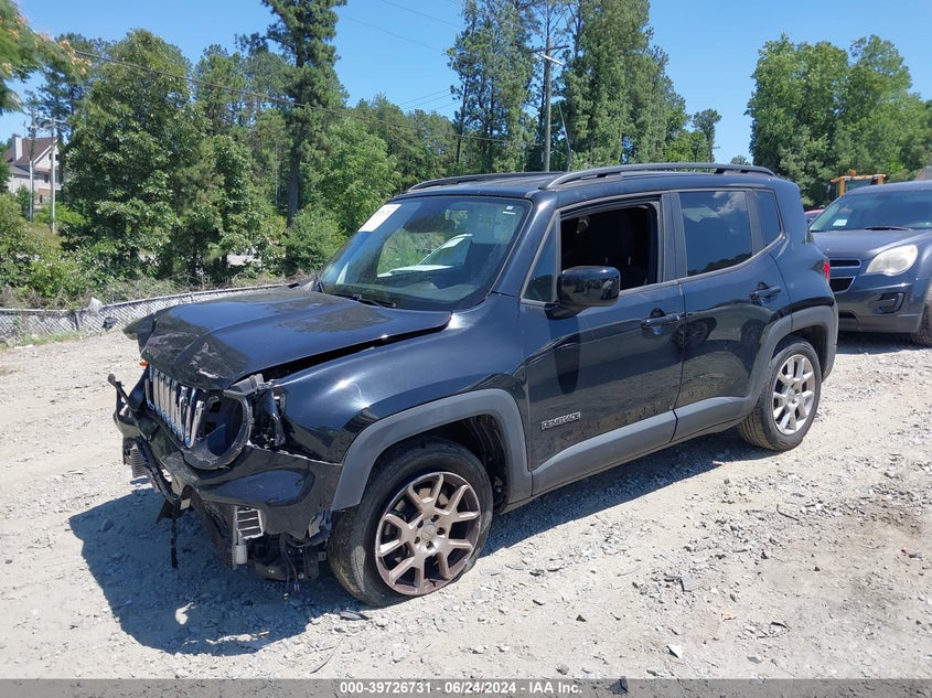 VIN ZACNJABBXKPK82634 2019 JEEP RENEGADE LATITUDE FWD