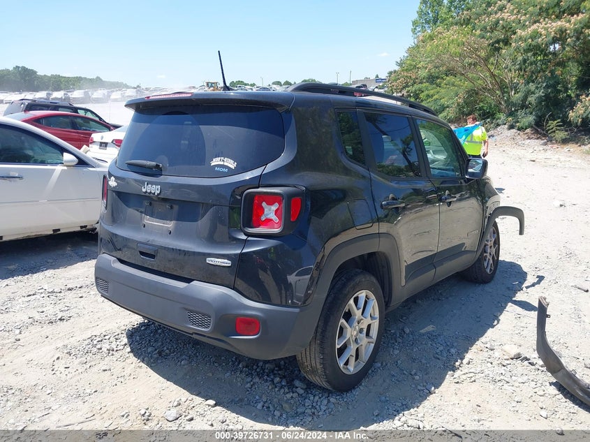 VIN ZACNJABBXKPK82634 2019 JEEP RENEGADE LATITUDE FWD
