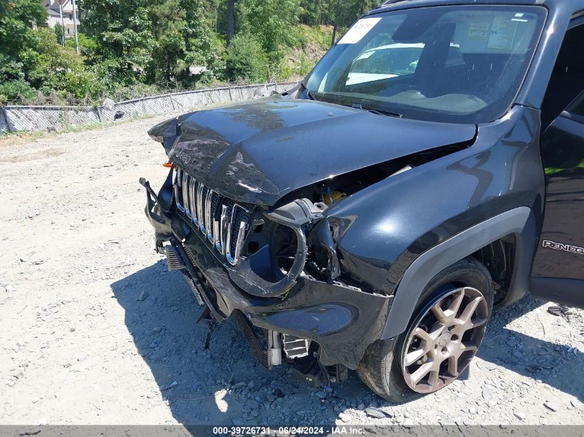 2019 Jeep Renegade Latitude Fwd VIN: ZACNJABBXKPK82634 Lot: 39726731